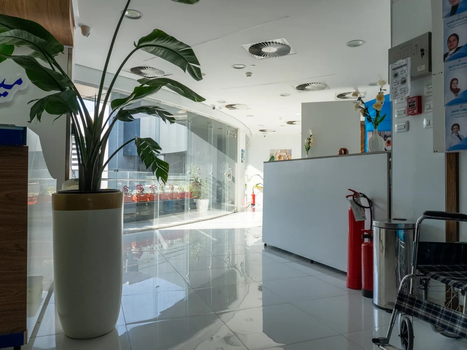 Interior of Medical Hub Center